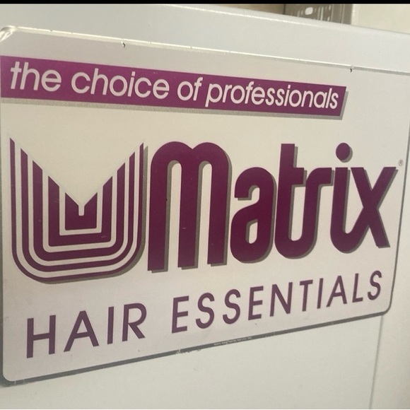 Vintage Matrix Hair Essentials 2 Sided Sign - Picture 1 of 8